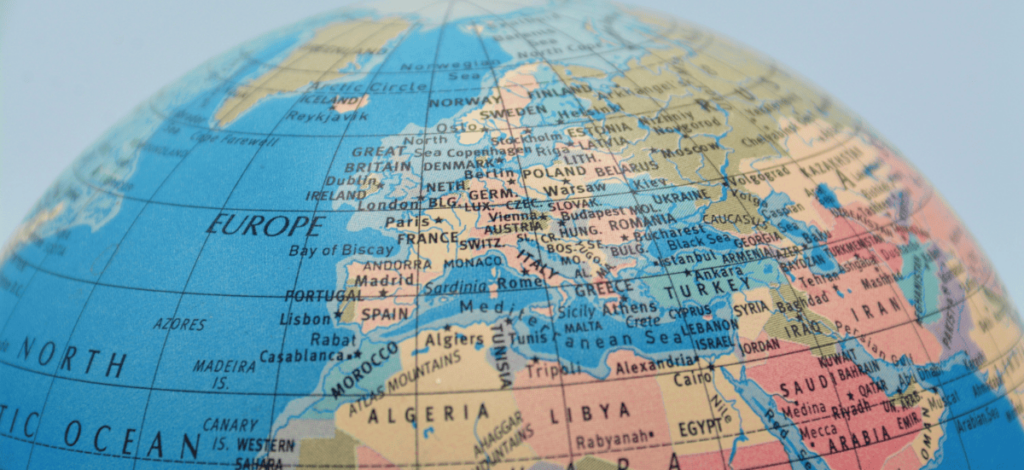Weltkarte Europa